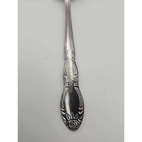Wesley Forge WLF2 Tablespoon Stainless Steel 8 1/4" Floral Design Art Deco MCM - Picture 8 of 8